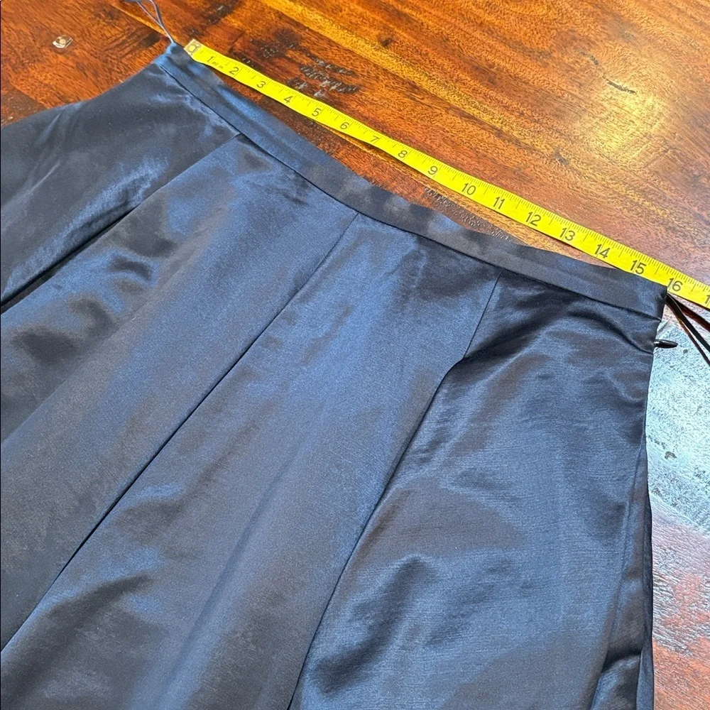 Ralph Lauren Black Label Navy Blue Flared Bubble Hem Skirt size 10